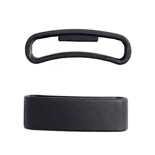 Baluue Compatible para Suunto Core Watch Band Loop - 4 Piezas Correa de Reloj de Silicona Anillo de Repuesto Soporte de Reloj Retenedor Correa de Reloj Aro de Retención - Negro