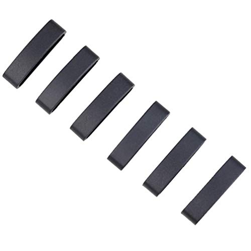 Baluue Compatible para Suunto Core Watch Band Loop - 4 Piezas Correa de Reloj de Silicona Anillo de Repuesto Soporte de Reloj Retenedor Correa de Reloj Aro de Retención - Negro