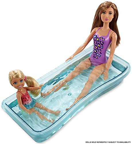 Barbie casa portátil de una planta con piscina, muebles y accesorios (Mattel GLL69), Embalaje sostenible