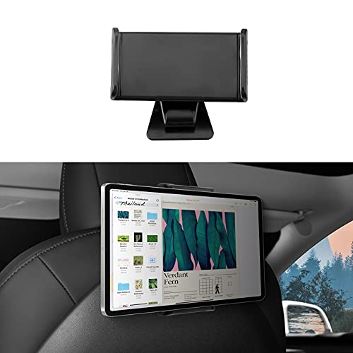 BASENOR Tesla Model Y Model 3 Soporte para el asiento trasero del Tesla con rotación de 360º para iPad Pro y Smartphone (no apto para iPad Pro de 12,9 pulgadas)