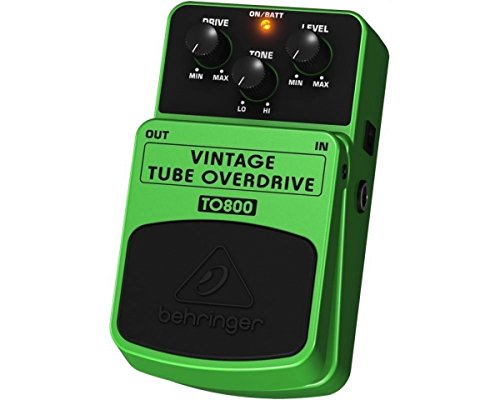 Behringer TO800 equipo de música adicional, equipos de música adicionales, 100-230V, 50/60 Hz, 7 cm, 12.3 cm, 5.4 cm, Verde, VINTAGE TUBE OVERDRIVE TO800, Guitar Pedal