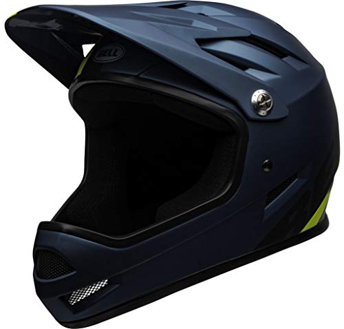 BELL Sanction Casco de Bicicleta de montaña, Unisex Adulto, Azul Mate y Azul, M | 55-57cm