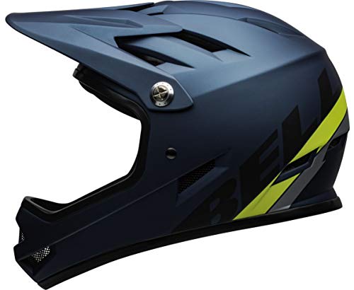 BELL Sanction Casco de Bicicleta de montaña, Unisex Adulto, Azul Mate y Azul, M | 55-57cm