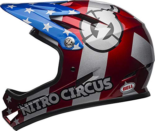 BELL Sanction Casco Integral MTB, Unisex, Nitro Circus Gloss Cover Case Negro, Small/52-54 cm