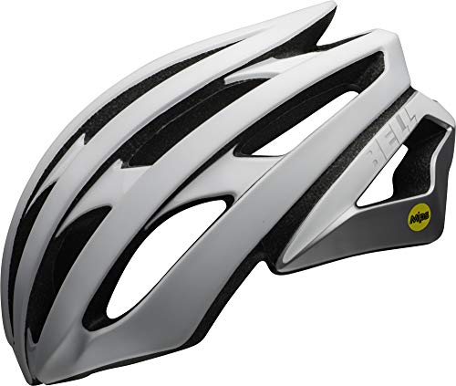 BELL Stratus MIPS - Casco para bicicleta de carretera para adultos, color blanco mate, plateado (2021), mediano (55-59 cm)