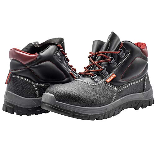 Bellota 7230044S3 Botas de Trabajo de Piel para Hombre o Mujer, Negro, 44