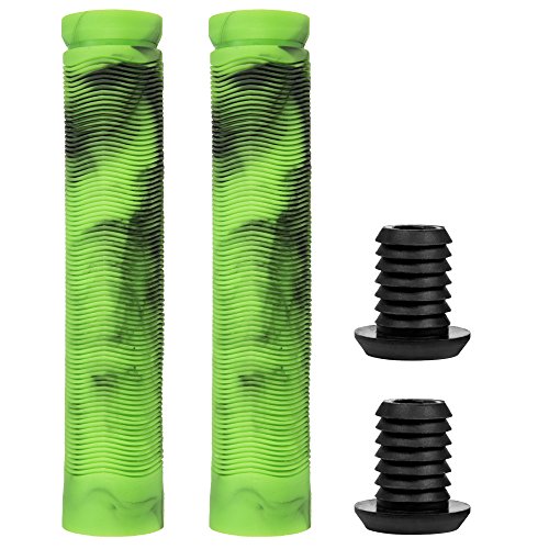 BESTIAL WOLF RS81MIXGR, Pareja de Manguitos Mix Especiales para Scooter Negro/Verde 155 mm