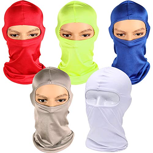 BESTZY 6 Piezas Pasamontañas Cara máscara - Talla única elástica Tela Balaclava Máscara Pasamontañas Protector para Ciclismo Esqui contra Viento,Balaclava Cara Máscara de protección