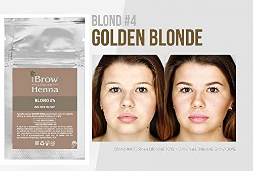 BH Brow Henna vial – Cejas Color (Tattoo Efecto) Mantiene hasta 6 semanas (para cosméticos de Studios prof. Uso) los éxitos de venta en su Beauty Salon. (Golden blond4)