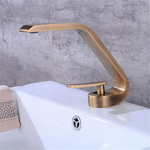 BH-JJSMGS，Antiguo lavabo del baño del grifo de la vanidad del grifo debajo del lavabo del contador del grifo caliente y fría del grifo creativo