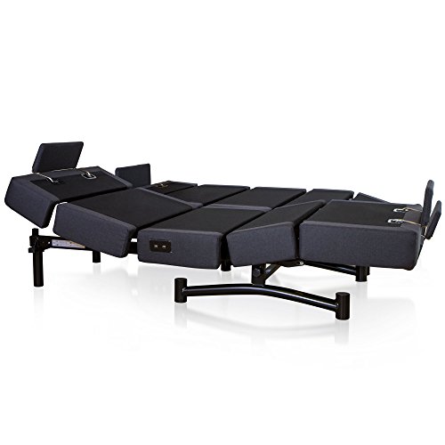 Bh Ulti-Mate U900 Doble Somier Cama Articulada, Acero/Madera Forrada, Multicolor, 180x200cm