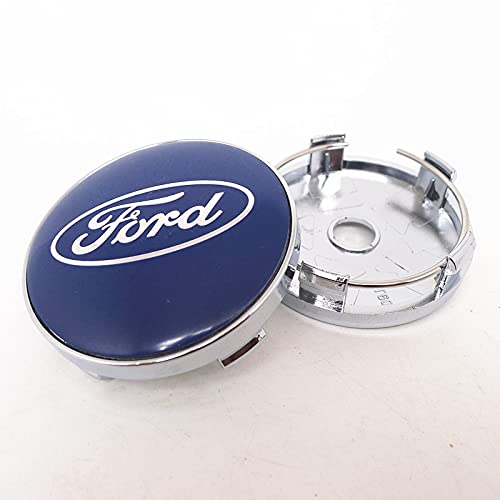 BICCQ Cubierta del Centro de la Rueda 4pcs 60mm Compatible con Ford Car Wheel Center Hub Cap Tapa Cubierta de Tapas de 56 mm Emblema Emblema Adhesivo Accesorios Repuestos para Autos (Color : B)