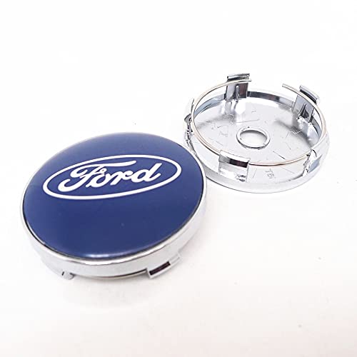 BICCQ Cubierta del Centro de la Rueda 4pcs 60mm Compatible con Ford Car Wheel Center Hub Cap Tapa Cubierta de Tapas de 56 mm Emblema Emblema Adhesivo Accesorios Repuestos para Autos (Color : B)