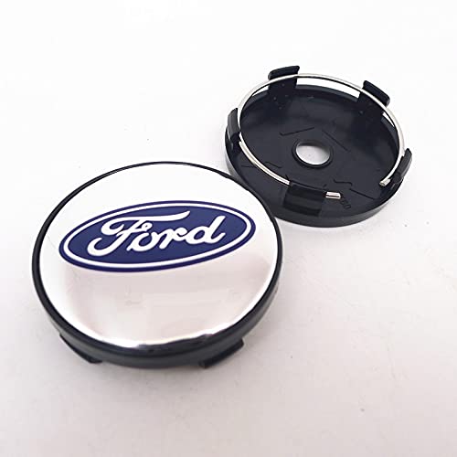 BICCQ Cubierta del Centro de la Rueda 4pcs 60mm Compatible con Ford Car Wheel Center Hub Cap Tapa Cubierta de Tapas de 56 mm Emblema Emblema Adhesivo Accesorios Repuestos para Autos (Color : B)