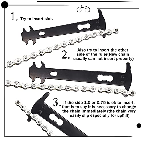 Bicicleta Herramienta de Cadena, Alicates de Cadena de Bicicleta + Herramientas de Bicicleta + Probador de Cadena + 3 Pares de Eslabones Faltantes de Bicicleta, Apto para Todo Tipo de Bicicletas