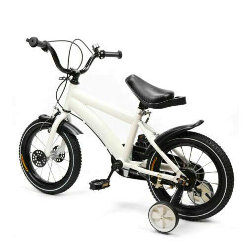 Bicicleta infantil de 14 pulgadas de Sujrtuj con ruedas de apoyo para bicicleta antideslizante