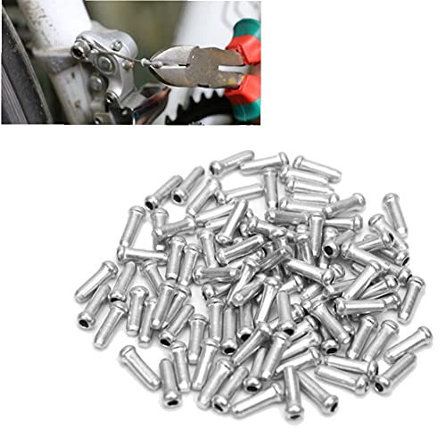 Bike Fin Caps Bike Handlebar Fin Cap Freno Freno Tapa Tapa Cable Partes Aluminio MTB Bicicleta Bicicleta Línea Tapa de Núcleo Cubierta Cubierta Freno de Cambio Freno 100pcs