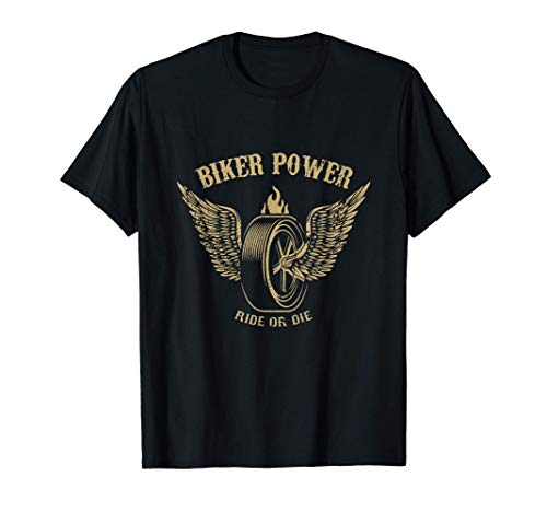 Biker Power Montar o morir Camiseta
