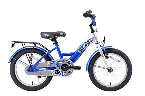 BIKESTAR Bicicleta Infantil para niños y niñas a Partir de 4 años | Bici 16 Pulgadas con Frenos | 16" Edición Clásica Azul
