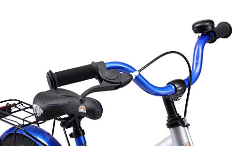 BIKESTAR Bicicleta Infantil para niños y niñas a Partir de 4 años | Bici 16 Pulgadas con Frenos | 16" Edición Clásica Azul