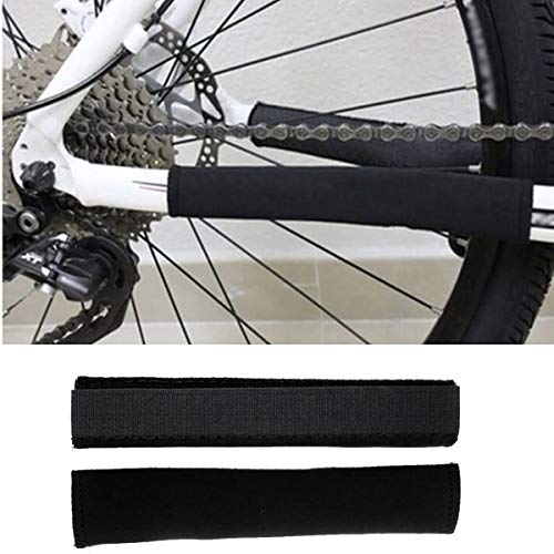 Binjor 22Pcs Manguito Protector De Cadena de Bicicleta Impermeable Protector de Vaina Inferior de Neopreno Sujeta pantalón Bicicleta Auto-adhésif elástico tobillero