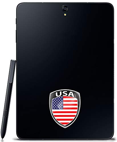 Biomar Labs® 2 x 3D Gel Pegatinas Siliconas Adhesivos Emblema Auto Coche Moto Bici Ordenador Bandera Nacional USA America Estados Unidos F 157