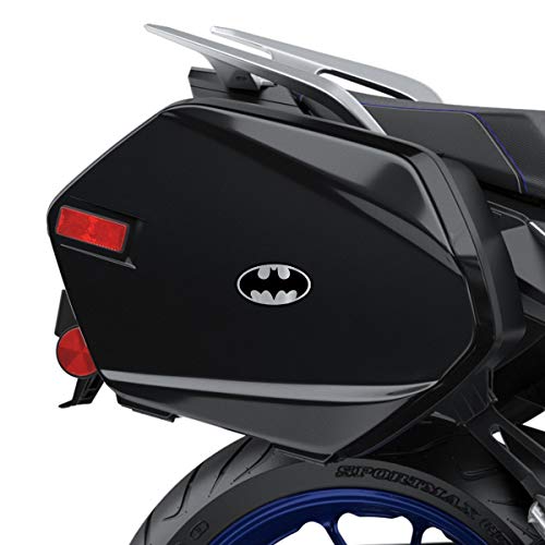 Biomar Labs® Conjunto de 13pcs Pegatina Batman Logo Negro Plata Emblema Vinilo Adhesivo Coches Cascos Motos Ciclomotores Bicicletas Ordenador Portátil D 60