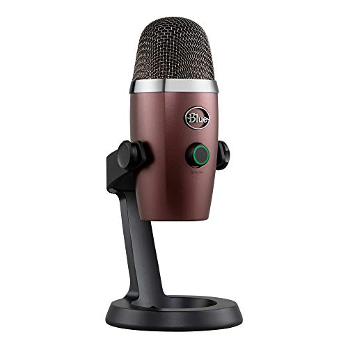 Blue Microphones Yeti Nano Micrófono USB de Condensador Profesional con múltiples Patrones de captación y monitoreo, sin latencia, para grabación y transmisión en PC y Mac, Color Rojo