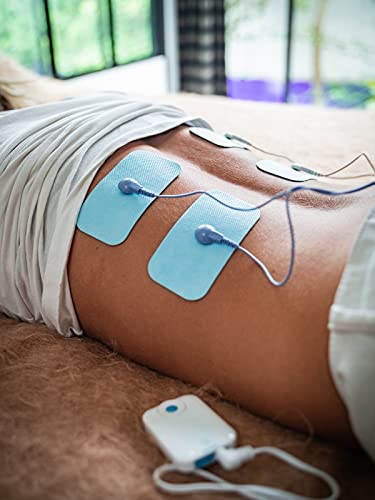 Bluetens Complet-Box Unidad de electrodos Azul, Color blanco - Estimulador muscular electrónico (40 mm, 60 mm, 25 g, Ión de litio, 3,7 V)