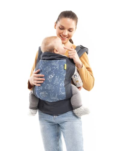 Boba Mochila Portabebés 4GS, Ergonómica y Adaptable con Tejido Ajustable hasta los 20 Kg, 100% Algodón (Constellation)