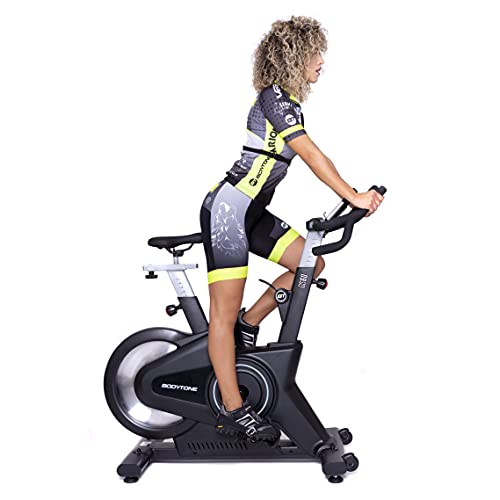 Bodytone - Bicicleta estatica con Bluetooth | Bicicleta Spinning | Indoor Bike Bluetooth | +22Kg | DS60