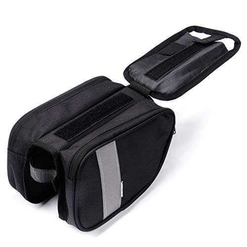 Bolsa Bicicleta Manillar Impermeable Bolsa Móvil de Bici Montaña MTB Carretera BMX con Pantalla Táctil Sensible Bolso Ciclismo Cuadro Bolsa de Sillín con Tira Reflectante (Torys)