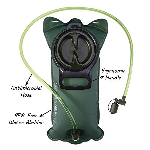 Bolsa de Agua para Mochilas portátil Plegable vejiga Hidratación para Correr Ciclismo Running Senderismo Acampar Escalada (3L)