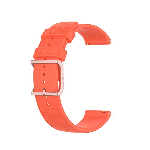 BoLuo 22mm Correa para Polar Grit X /Vantage M,Correas Reloj,Bandas Correa Repuesto,Silicona Reloj Recambio Brazalete Correa Repuesto para Polar Vantage M2/Garmin Venu 2/Vivoactive 4 (naranja)