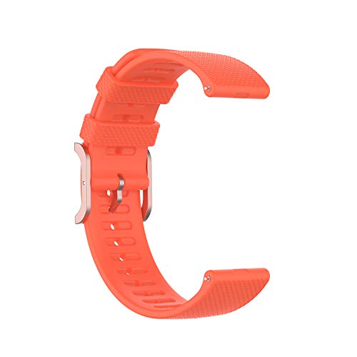 BoLuo 22mm Correa para Polar Grit X /Vantage M,Correas Reloj,Bandas Correa Repuesto,Silicona Reloj Recambio Brazalete Correa Repuesto para Polar Vantage M2/Garmin Venu 2/Vivoactive 4 (naranja)