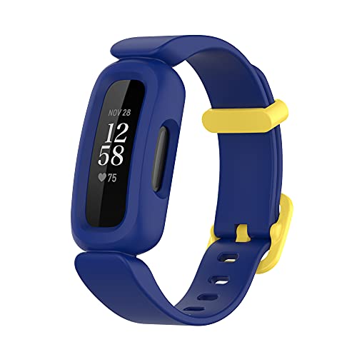 BoLuo Correa para Fitbit Ace 3/Inspire 2,Correas Reloj,Bandas Correa Repuesto,Silicona Reloj Recambio Ajustable Brazalete Watch Correa Repuesto Strap para Fitbit Ace 3/Fitbit Inspire 2 (azul marino 1)