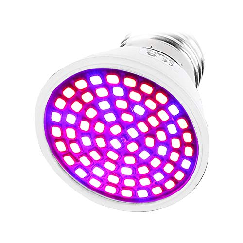 Bombilla de Cultivo LED, Lámpara de Cultivo de Plantas 220V E27 120 Ángulo de Haz Ancho para Plantas de Interior Cultivo de Plántulas de Verduras y Floración