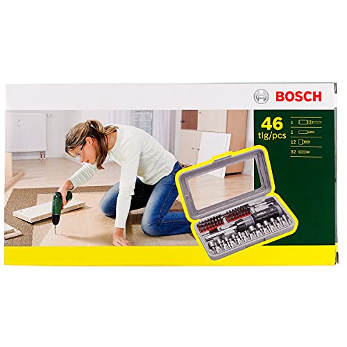 Bosch Set de 46 unidades para atornillar con atornillador manual (accesorios para taladro atornillador)