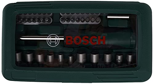 Bosch Set de 46 unidades para atornillar con atornillador manual (accesorios para taladro atornillador)