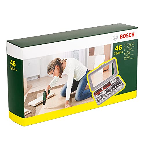 Bosch Set de 46 unidades para atornillar con atornillador manual (accesorios para taladro atornillador)