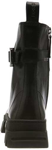 BOSS Damen Royal W Biker-C Motorradstiefel, Black1, 37 EU