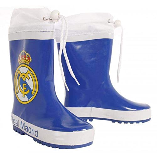 Botas agua Real Madrid azul cierre ajustable Lunar Tempo, Ballet Flat Hombre, Cranberry, 32 EU