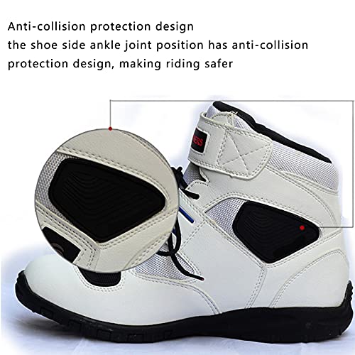 Botas de Carretera Profesionales para Moto, Zapatos de Motocicleta para Hombres y Mujeres, Zapatos de Protección para Montar Casuales,Black-38