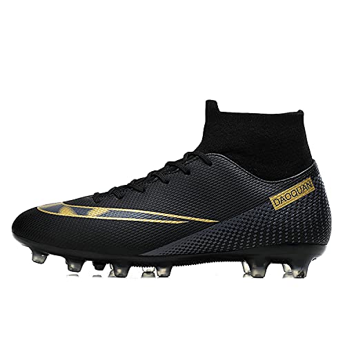 Botas de Fútbol para Hombre Zapatos de fútbol con Picos Altos Zapatos de Fútbol para Niños Botas de Fútbol Tacos Zapatos de Entrenamiento Profesional al Aire Libre Zapatillas de Deporte