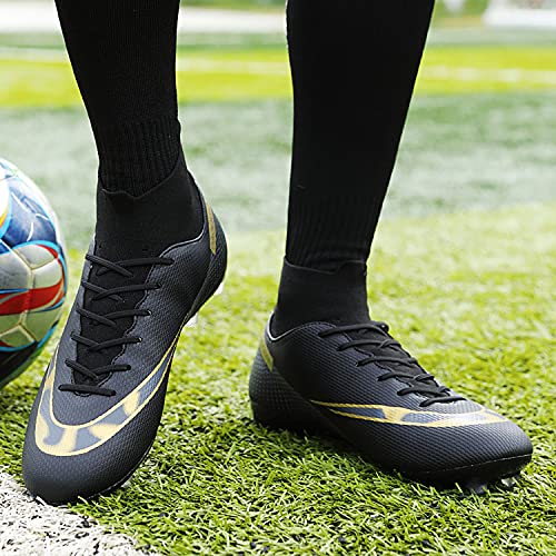 Botas de Fútbol para Hombre Zapatos de fútbol con Picos Altos Zapatos de Fútbol para Niños Botas de Fútbol Tacos Zapatos de Entrenamiento Profesional al Aire Libre Zapatillas de Deporte