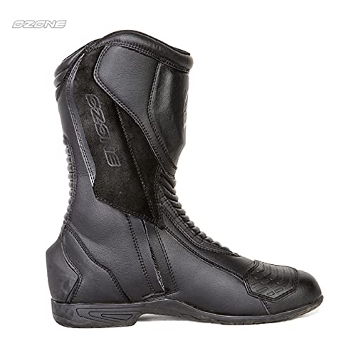 Botas de moto OZONE Force, materiales resistentes, tacón duro para tobillos y espinillas, suela antideslizante, elementos reflectantes, plantilla antibacteriana