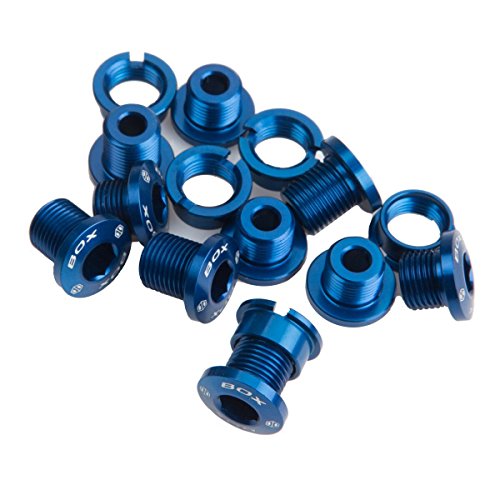Box Components 7075 - Pernos para Plato de aleación (15 Unidades), Color Azul