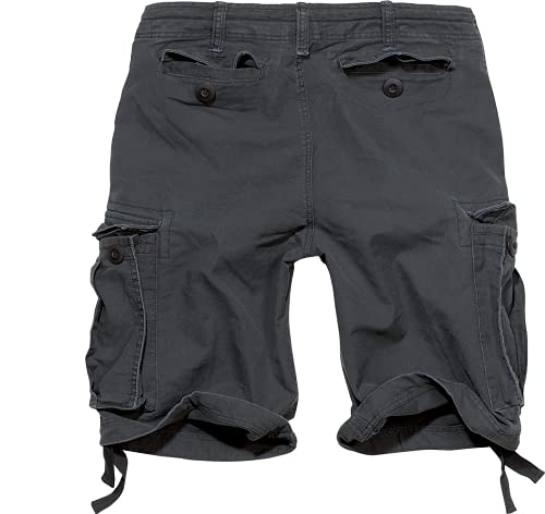 Brandit Vintage Shorts Basic Pantalones Cortos, Schwarz, XL para Hombre