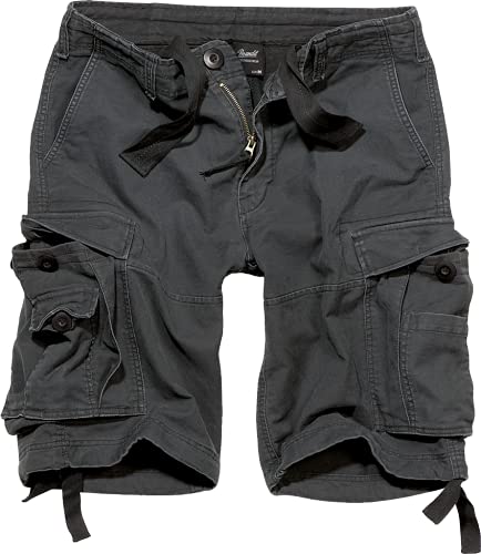 Brandit Vintage Shorts Basic Pantalones Cortos, Schwarz, XL para Hombre