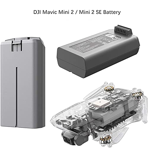BRAZA - Batería inteligente para DJI Mavic Mini 2 y DJI Mini2 SE Drone, 2250 mAh que se puede alcanzar hasta 31 minutos de tiempo de actividad, batería integrada DJI inteligente y sistema de gestión